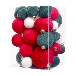 Nouvelle boule de Noël en plastique avec flocons, décorations de Noël à suspendre à l'arbre, ornements, Adornos De Navidad - Product Image 1