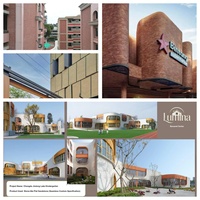 Dalles MCM ignifuges en pierre à motif tissé, à dissipation thermique, pour terminaux de métro, halls de gares et espaces de jardin (Johor Bahru, Ipoh)