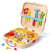 Jouets en bois Montessori Kit d'assemblage d'animaux Jeu de construction interactif amusant parent-enfant pour enfants