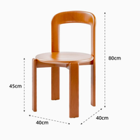 Chaise de salle à manger moderne simple de haute qualité avec dossier unique et revêtement en cuir pour salon et bureau à domicile