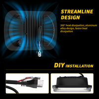 Nouveaux projecteurs de conduite bicolores blanc et jaune avec éclairage RGB universel pour camion, voiture, chariot élévateur, carré, 6 lumières, 9-36V, 16,6W