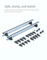 Barres transversales de toit universelles en alliage d'aluminium robuste, type griffe de tigre, pour porte-bagages de toit, directement de l'usine