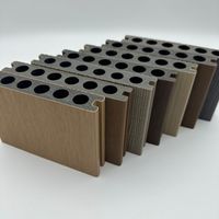 Tarima de WPC para Exteriores, con Relieve 3D, Impermeable, Duradera, Anticorrosiva, para Superficies de Suelo