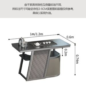 ชุดโต๊ะน้ำชาและเก้าอี้หรูหรา 3 ชิ้น ทนทานสำหรับห้องรับประทานอาหาร - Product Image 4