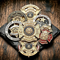 Badge médaillon en métal style bouclier vintage du fabricant, broche en alliage de zinc émaillée avec logo personnalisé pour collection