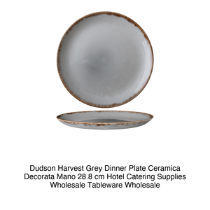 Plato de Cena Gris Dudden Harvest, Decorado a Mano, Cerámica, 28.8 cm, Suministros para Hostelería, Vajilla al por Mayor - Product Image 2