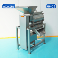 Geavanceerde automatische fruitpulp-sapcentrifuge voor avocado, pruim, abrikoos, bramen; met kern- en zaadseparatie en pureefunctie.