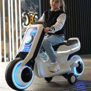 Новый Большой Детский Электрический мотоцикл пластиковый игрушечный автомобиль для мужчин и женщин От <span class=keywords><strong>2</strong></span> до 4 лет зарядка двухколесный мотоцикл в течение многих лет - Product Image 6