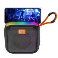 Speaker Bluetooth Mini Langsung dari Pabrik, Tahan Air, RGB, Portabel, 1500mAh, Mendukung Logo Kustom