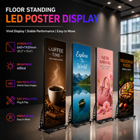 Panneau publicitaire LED vertical P2.5 600cd/ ㎡   Installation facile pour la promotion en intérieur