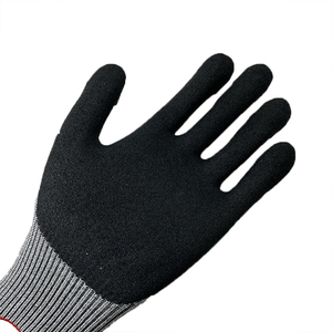 Guante DE TRABAJO DE PUNTO HPPE con revestimiento de nitrilo resistente a cortes de nivel 5 NMSHIELD, TPR, seguridad antiimpacto, construcción de campos petrolíferos EN388 - Product Image 3