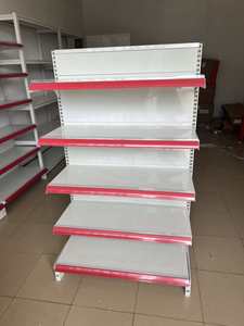 Özelleştirilmiş metalik hafif hizmet tek taraflı eczane süpermarket rafları gondol rafları - Product Image 4