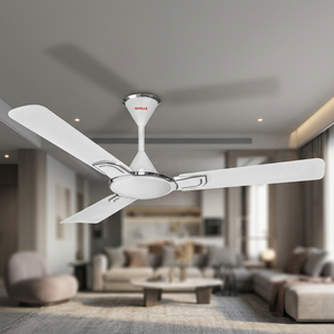 Ventilateurs de plafond électriques en métal de 1200 mm, 5 pales, moteur DC KIMATSU Prima, 5 vitesses, refroidissement par air, pliables, 75 W, usage domestique et hôtelier - Product Image 3