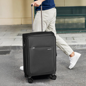 Valise de voyage à 4 roulettes 360 degrés, en nylon souple et pas cher, chariot en alliage d'aluminium avec roues - Product Image 2