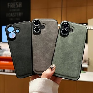 Nueva Funda de Teléfono Móvil de Cuero Premium Mate de Lujo a Prueba de Golpes para iPhone 16 15 14 Plus 13 12 Mini 11 Pro Max XS XR SE3 7 8 Plus - Product Image 2