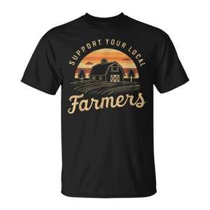 Soutenez les agriculteurs locaux avec ce t-shirt pour les passionnés de la vie à la ferme - Product Image 1