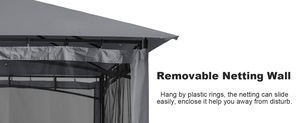 ABCCANOPY Carpa de Jardín Outsunny, con Lateral de Lona, Poliéster, 3x3m, Beige, Sombrilla para Jardín Outsunny - Product Image 2