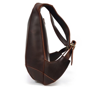 <span class=keywords><strong>Mochila</strong></span> de cuero genuino Crazy Horse Skin Casual Student Schoolbag Zipper Crazy Horse <span class=keywords><strong>Mochila</strong></span> de viaje de cuero de vaca para hombres - Product Image 3