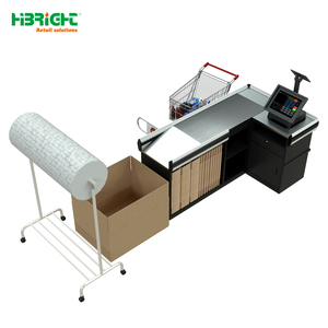 Highbright Multi Optional Accessory Stainless Steel Top Supermarket <b>Checkout</b> <b>Counter</b> Series for Supermarket Retail Stores - Product Image 2