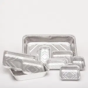 2024 Schlussverkauf umweltschutz aluminiumfolie lebensmittelverpackung einweg-fastfood-box aluminiumfolie-behälter