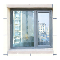 Ventana Corredera Horizontal de PVC con Color Personalizado y Pantalla Antirrobo para Escaleras de Apartamentos, con Logotipo del Fabricante OEM y Herrajes