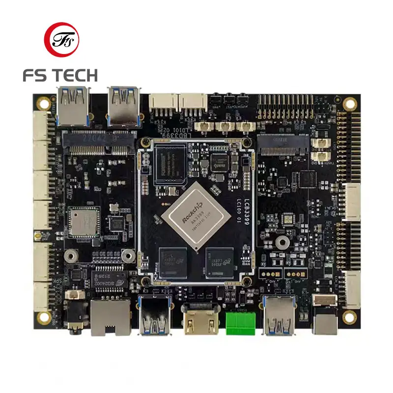 PCB PCBA OEM Assembly produttore Layout di circuiti stampati servizio di progettazione Gerber per RK3288 scheda madre Demo Android Pcba