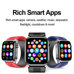 2025 S101 máy bơm không khí Smartwatch AMOLED hiển thị la bàn Silicone IP68 không thấm nước ECG nhịp Tim Huyết Áp nhiệt độ - Product Image 2