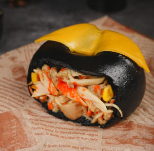 Pain bagel au blé entier fait à la main, surgelé, style européen semi-mou, faible en gras, goût épicé et sucré, pâtisserie surgelée emballée dans un sac - Product Image 4