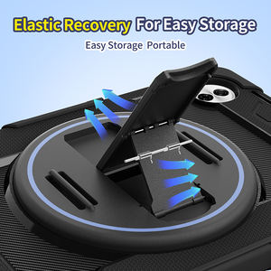 Étui de <span class=keywords><strong>tablette</strong></span> en silicone antichoc avec bandoulière intégrée pour Honor Pad <span class=keywords><strong>10</strong></span> 12,1 <span class=keywords><strong>pouces</strong></span>, avec béquille rotative et dragonne - Product Image 6