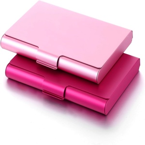 Tarjetero de Aluminio Personalizado con Nombre Comercial, Estuche Metálico para Tarjetas Bancarias y de Crédito, Cartera Metálica para Hombres y Mujeres - Product Image 1