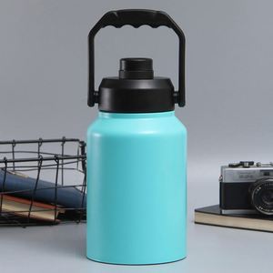 Termo de Acero Inoxidable de 128 oz (1 Galón), Botella de Agua con Aislamiento al Vacío de Doble Pared, con Pajita y Tapa - Product Image 4