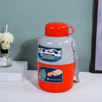 Bouteille d'eau de sport en PP enduit avec sangle d'hydratation à boire directement pour le fitness, les voyages et les activités de plein air