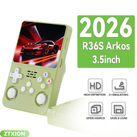Console de jeu portable R36S Arkos Mini, manette de jeu, écran de 3,5 pouces, console de jeu vidéo rétro portable de poche X6