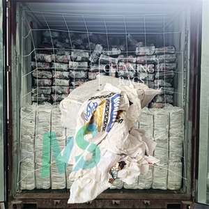 High Cotton Low Lint White T-Shirt Rags Wiping Rag Logo & Printing for Industrial Cleaning Rags - Product Image 1