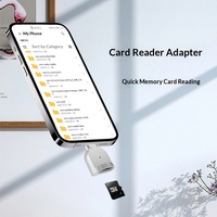 Adaptador OTG Portátil de Aleación de Aluminio Tipo-C a Lector de Tarjetas SD, Conector de Transferencia de Tarjetas de Memoria para Teléfono