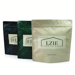 Sac d'emballage personnalisé avec logo imprimé en aluminium et plastique pour aliments pour chiens et chats, fond plat, sachet refermable pour friandises pour animaux de compagnie, vente en gros, échantillon - Product Image 2