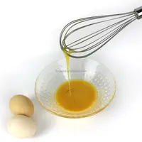 อุปกรณ์ตีไข่สแตนเลส6 8 10นิ้ว,เครื่องตีไข่ด้วยมือเครื่องผสมอุปกรณ์ในห้องครัวเครื่องตีครีมเนยร้อน