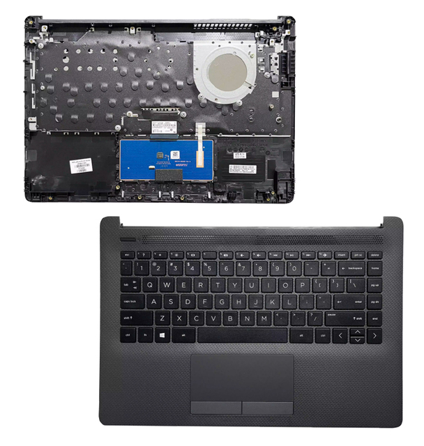 New Black Laptop Palmrest Upper Case with US Keyboard Touchpad for HP 14-CM 14-CK 14-DG 14Q-CS 14Q-CY Computer Parts