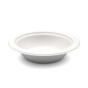 Paquete de 500 contenedores de bagazo con bisagras de 6 pulgadas y 3 compartimentos, sin PFAS, compostables, aptos para microondas - Product Image 1