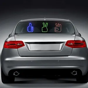 RGB Funny Middle Finger Gesture Car USB LED Light Creative Car Rear Windshield LED Warning Light Auto SUV Interior Sign Light