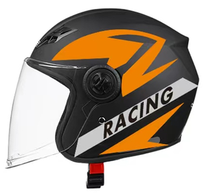 Nouveau casque de motocross demi-visage XL en ABS, double visière, visage ouvert, homologué DOT, toutes saisons, emballage de sécurité - Product Image 6