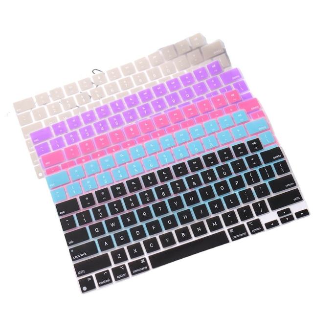 Wholesale Silicone US English Keyboard Cover Waterproof Keyboard Film for Macbook M1 M2 Air Pro 13 14 15 16 Inch A2941 A2681