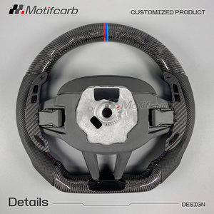 Volante de fibra de carbono personalizado para BMW G06 G20 G22 G30 G05 X5 X6 G80 G82 G42 F90 F97 M2 M3 M4 con levas de cambio magnéticas - Product Image 5