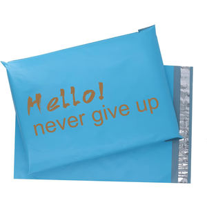 Custom Poly Mailing <b>Bag</b> Blue Recycled Eco Friendly Biodegradable Free Sample Personalized Express <b>Parcel</b> - Product Image 1