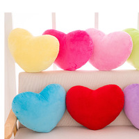 Pareja decoración del hogar niños niñas Kindergarten regalos amor corazón forma cojín pequeño cojín encantador dulce Día de San Valentín boda