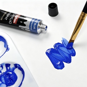 Juego <span class=keywords><strong>de</strong></span> Pintura Acrílica <span class=keywords><strong>de</strong></span> 24 <span class=keywords><strong>Colores</strong></span> <span class=keywords><strong>de</strong></span> 12 ml con Caja con Orificio para Colgar, para Pintura Profesional y Arte en Lienzo, Alta Pigmentación y Resistencia a la Luz - Product Image 3