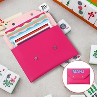 Pochette magnétique pour Mahjong, sac de rangement portable pour les tuiles et les dés de Mahjong américain, accessoires de jeu de Mahjong de voyage