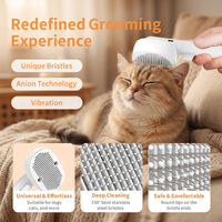 Neue Multifunktionale Elektrische Vibrations-Massagebürste Selbstreinigende Sichere Tierpflegebürste für Hunde und Katzen