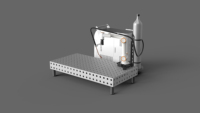 Robot collaboratif DONSIN Cobot pour le soudage, bras robotique à six axes avec alimentation en fil et PLC, performances de soudage laser stables