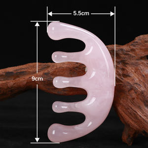 Peine de resina Gua Sha, masaje Facial, cabeza de relajación, mejora la circulación sanguínea, peine de masaje de cuero cabelludo meridiano multifuncional - Product Image 2